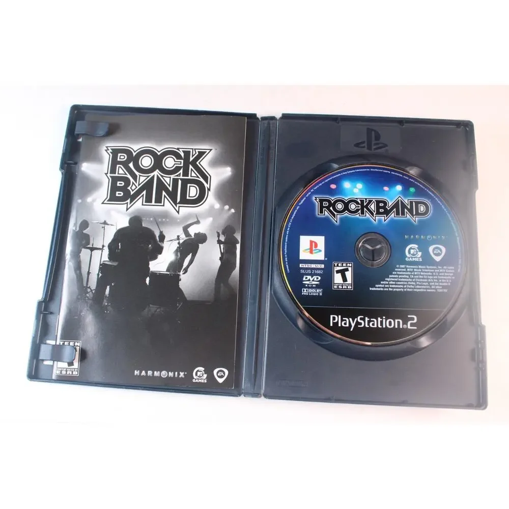 Rock Band (Sony PlayStation 2, 2007, PS2) Authentic, Complete, tested